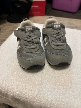 New Balance Toddler Grey 515 Hook-and-Loop Sneakers
